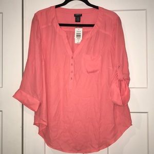 Torrid coral blouse plus size 00